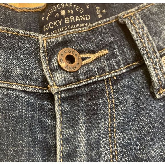 Lucky Brand Women’s Jeans 8/29 Ankle Blue Denim Mid Rise Sofia Straight Leg - Picture 5 of 7